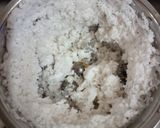 A picture of step 1 of Coconut Halwa.