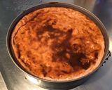 Une image de l'étape 14 de Flan pâtissier façon cheesecake aux pralines roses.