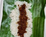 Gambar langkah 5 resipi Pulut Dakap Serunding Raya Left Over.