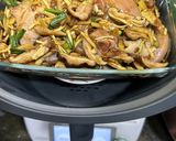 Gambar langkah 4 resipi Ayam Shitake Kukus Halia.
