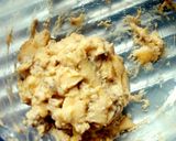 A picture of step 1 of Plantain patty.