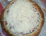 Foto del paso 7 de la receta: Pan de hogaza relleno de mozzarella, carne picada y jamón