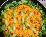 A picture of step 3 of Jain pulao.