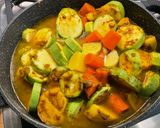 Une image de l'étape 20 de Mijoté de légumes aux épices, bouillon de gambas et gingembre.