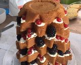 Foto del paso 4 de la receta Pandoro relleno de crema diplomática y frutos rojos  🍓