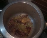 A picture of step 2 of Palak soyabean keema.