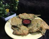A picture of step 5 of PALAK PAKORAY #RamadanSpecial.