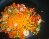 A picture of step 3 of Fish pie fillings.