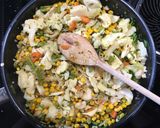 A picture of step 1 of Lazy vegan stir fry.
