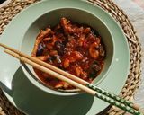 Foto del paso 7 de la receta: Pavo con salsa de ostras y verduras