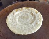 A picture of step 3 of Patisapta pitha -A Bengali sweet.