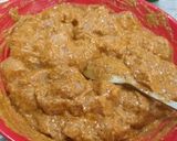 A picture of step 1 of Chicken tikka made in microwave.