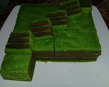 Foto langkah ke 8 dari resep Legit kukus Pandan Coklat.