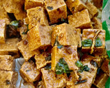Foto del paso 2 de la receta: Ensalada de arroz con langostinos, edamame y tofu crujiente