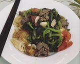 Hình bước làm 7 của món Phở chiên trứng