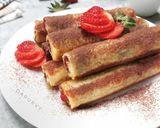 Foto langkah ke 9 dari resep ROTI TAWAR GULUNG Coklat Strawberry.