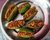 A picture of step 6 of Stuffed bitter gourd.