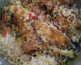 A picture of step 4 of Chicken pulao.