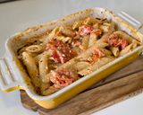 รูปขั้นตอนการทำที่ 5 ของ Baked Feta Cheese Pasta