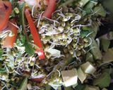 A picture of step 3 of Rainbow sprout salad.