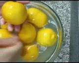 A picture of step 2 of Fresh lemon juice in jar|| and lemonade.