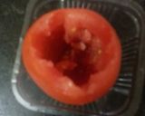 A picture of step 1 of Banarasi tomato street chaat.