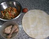 Foto del paso 1 de la receta: Empanada gigante de Pollo (reciclando alimentos que estaban en el freezer)