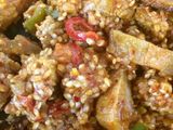 Arroz con guangiale longaniza picante y crosta de parmesano y limón