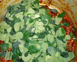 A picture of step 21 of Miyar zogale (moringa soup).