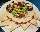 A picture of step 3 of Falafel wrap / Mediterranean bowl / platter from the middle East.