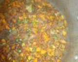 A picture of step 3 of Spagroni with Assorted veggie.