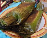 Foto langkah ke 9 dari resep Nasi bakar ayam suwir pedas.