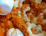 Foto del paso 3 de la receta: Cordero y procesado de zanahoria, huevo, cebollas y cheddar