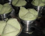 Foto langkah ke 6 dari resep Bolu kukus pandan mekar.