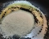 A picture of step 3 of Besan sooji Halwa.