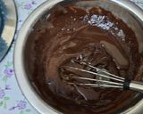 A picture of step 2 of Chocolate Premix Choco chips chocolate Ganache Stuffed muffins.