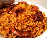 A picture of step 12 of Sea Food Jollof Rice.