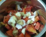 A picture of step 2 of Kala chana masala.