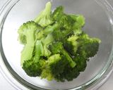 A picture of step 2 of Microwave Broccoli and Imitation Crab with Sesame Mayo Salad.