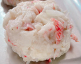 A picture of step 2 of Crab Cake-Style Imitation Crab.