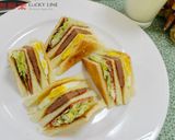 【樂客來】早午餐之~牛肉培根總匯三明治的食譜步驟2照片