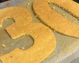 Foto del paso 6 de la receta: Bizcocho números con chocolate blanco y mascarpone