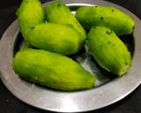 A picture of step 1 of Bitter Gourd Peels Stir Fry.