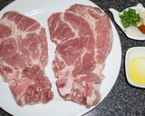 A picture of step 1 of Marbled Pork Chops Braised in Merlot Wine Sauce.