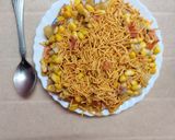 A picture of step 6 of Corn Bhel.