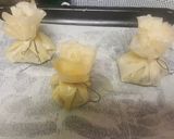 A picture of step 7 of Blood Sausage and Apple Phyllo Pouches.