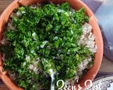 A picture of step 3 of Quinoa Tabbouleh.