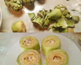 Foto del paso 1 de la receta: Corazón de alcachofa con setas