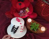 عکس مرحله 6 از دستور ❤️مینی کیک ولنتاین دلبر ❤️