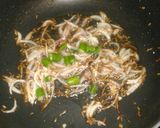 A picture of step 3 of Choka Bhindi.